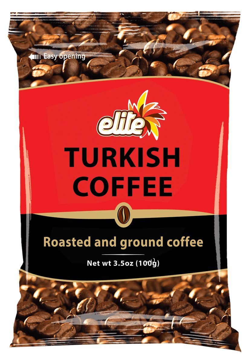 Elite Coffee, Ground Roasted, Turkish - 3.5 oz